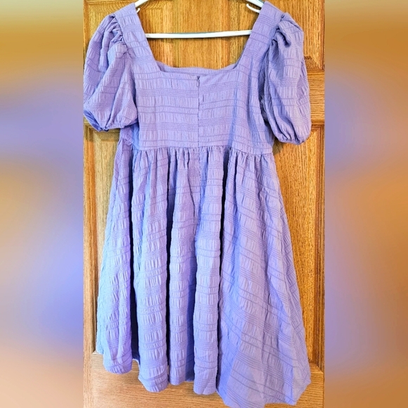 Shein NWT Flowy Mini Dress with Puffy Sleeves Sz. XL - Picture 2 of 6